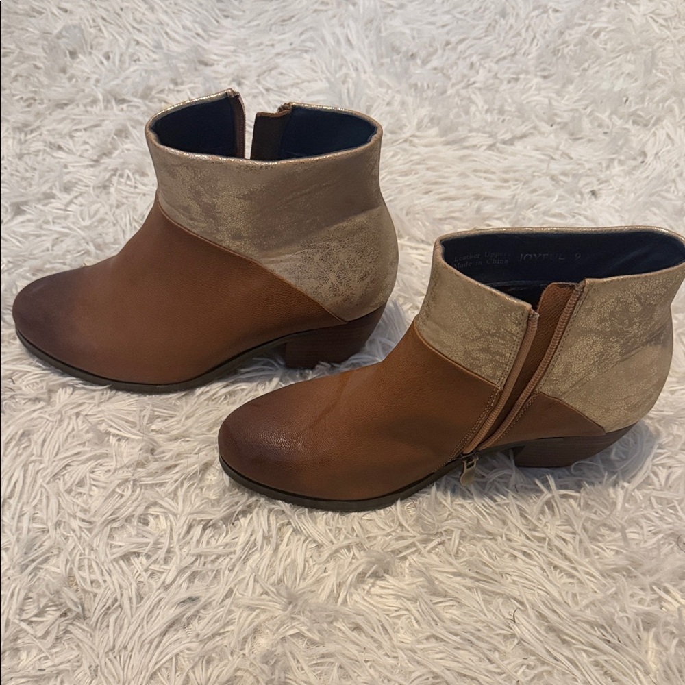 Stylish Brown and Tan Ankle Boots